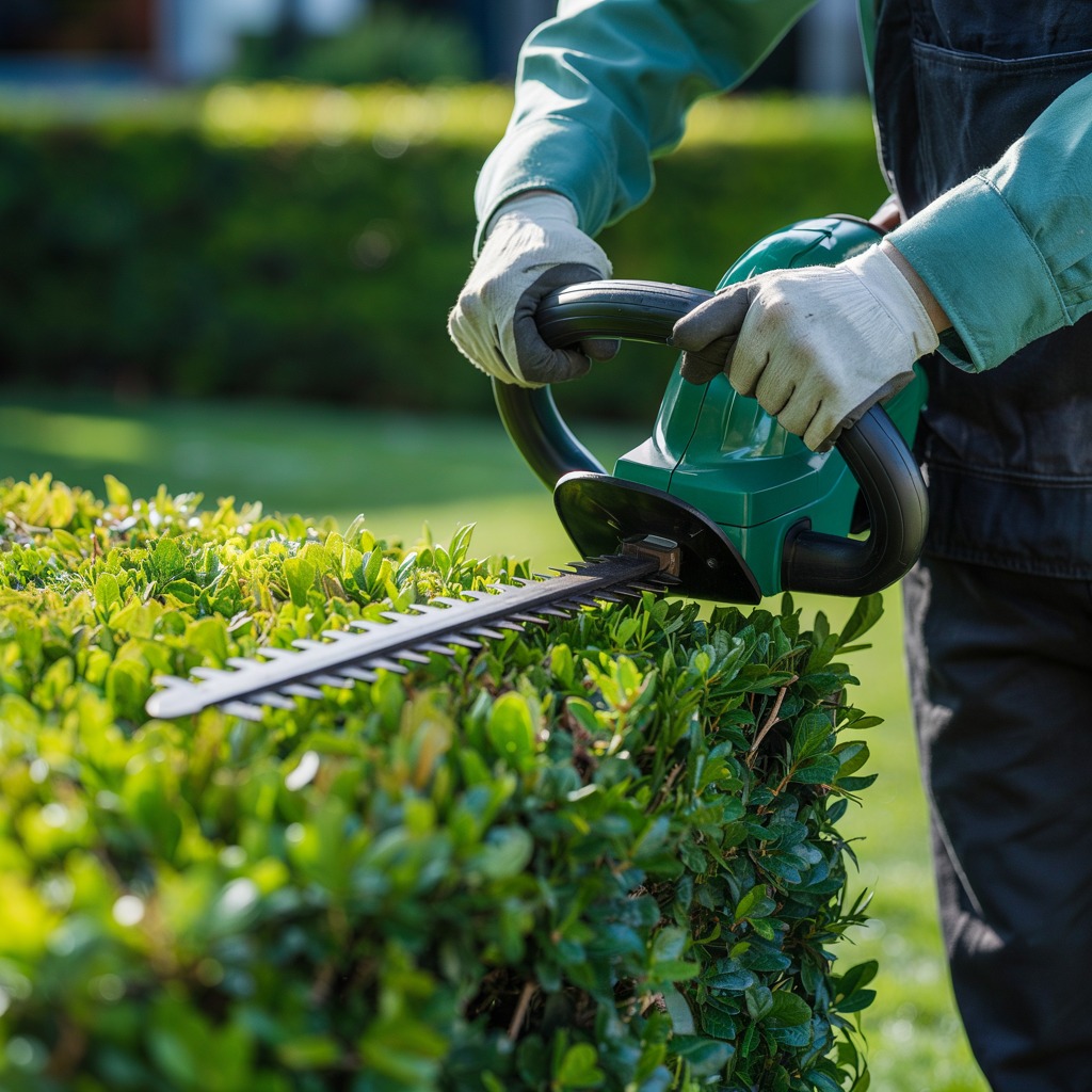 Tarkka pensasleikkaus